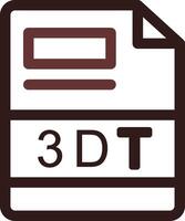 3dt kreativ Symbol Design vektor