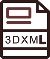 3dxml kreativ ikon design vektor