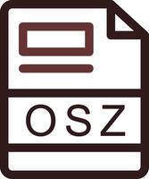 osz kreativ ikon design vektor