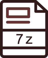 7z kreativ Symbol Design vektor