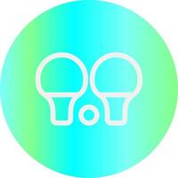 Tischtennis kreatives Icon-Design vektor