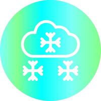 schneebedeckt kreativ Symbol Design vektor