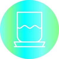 Wasserglas kreatives Icon-Design vektor