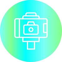 Selfie-Stick kreatives Icon-Design vektor