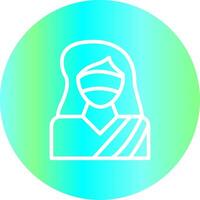 Lady Justice kreatives Icon-Design vektor