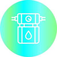 Wasserfilter kreatives Icon-Design vektor