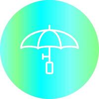 Regenschirm kreatives Icon-Design vektor