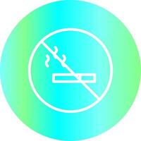 Nein Rauchen Bereich kreativ Symbol Design vektor