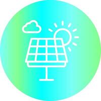 Solarpanel kreatives Icon-Design vektor