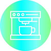 Kaffeemaschine kreatives Icon-Design vektor