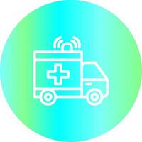 Krankenwagen kreatives Icon-Design vektor