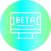 Beta kreativ Symbol Design vektor