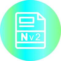 nv2 kreativ ikon design vektor