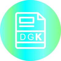 dgk kreativ ikon design vektor