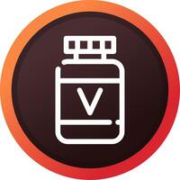 Vitamin kreatives Icon-Design vektor