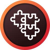 Puzzle kreatives Icon-Design vektor