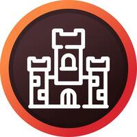 Schloss kreatives Icon-Design vektor