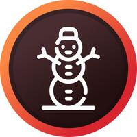 Schneemann kreatives Icon-Design vektor