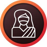 Lady Justice kreatives Icon-Design vektor