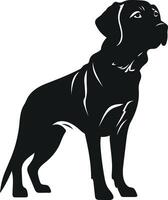 Silhouette Labrador Retriever Hund Logo Vektor