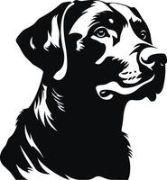 silhuett labrador retriever hund logotyp vektor