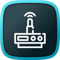 WLAN-Router kreatives Icon-Design vektor