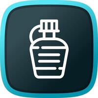 Wasserflasche kreatives Icon-Design vektor