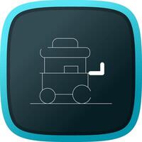 Food Cart kreatives Icon-Design vektor