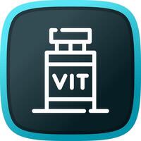 Vitamin kreatives Icon-Design vektor