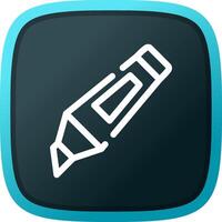 Textmarker kreatives Icon-Design vektor