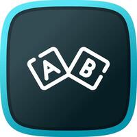 ABC-Block kreatives Icon-Design vektor