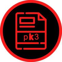 pk3 kreativ ikon design vektor