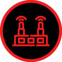 WLAN-Router kreatives Icon-Design vektor