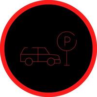 Taxi Parkplatz kreativ Symbol Design vektor