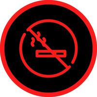 Nein Rauchen Bereich kreativ Symbol Design vektor
