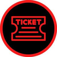 Ticket kreatives Icon-Design vektor