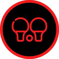 Tischtennis kreatives Icon-Design vektor