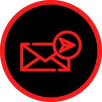 E-Mail kreatives Icon-Design senden vektor