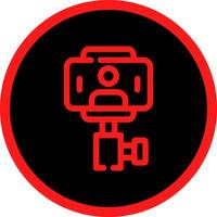 Selfie-Stick kreatives Icon-Design vektor