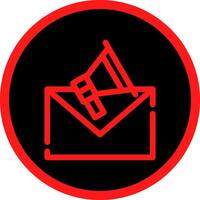 Email Marketing kreativ Symbol Design vektor