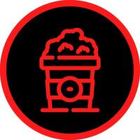 Popcorn kreatives Icon-Design vektor