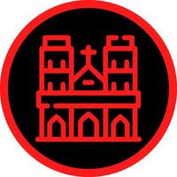 Notre Dame kreatives Icon-Design vektor