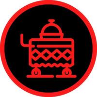 Food Cart kreatives Icon-Design vektor