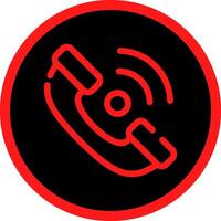 Telefonempfänger kreatives Icon-Design vektor