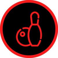 Bowling kreatives Icon-Design vektor