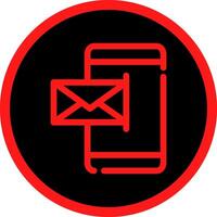 kreatives Icon-Design für mobile E-Mails vektor