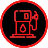 Tankstelle kreatives Icon-Design vektor