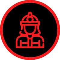 Feuerwehrmann kreatives Icon-Design vektor