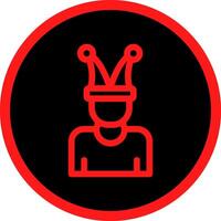 Jester kreatives Icon-Design vektor