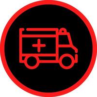 Krankenwagen kreatives Icon-Design vektor